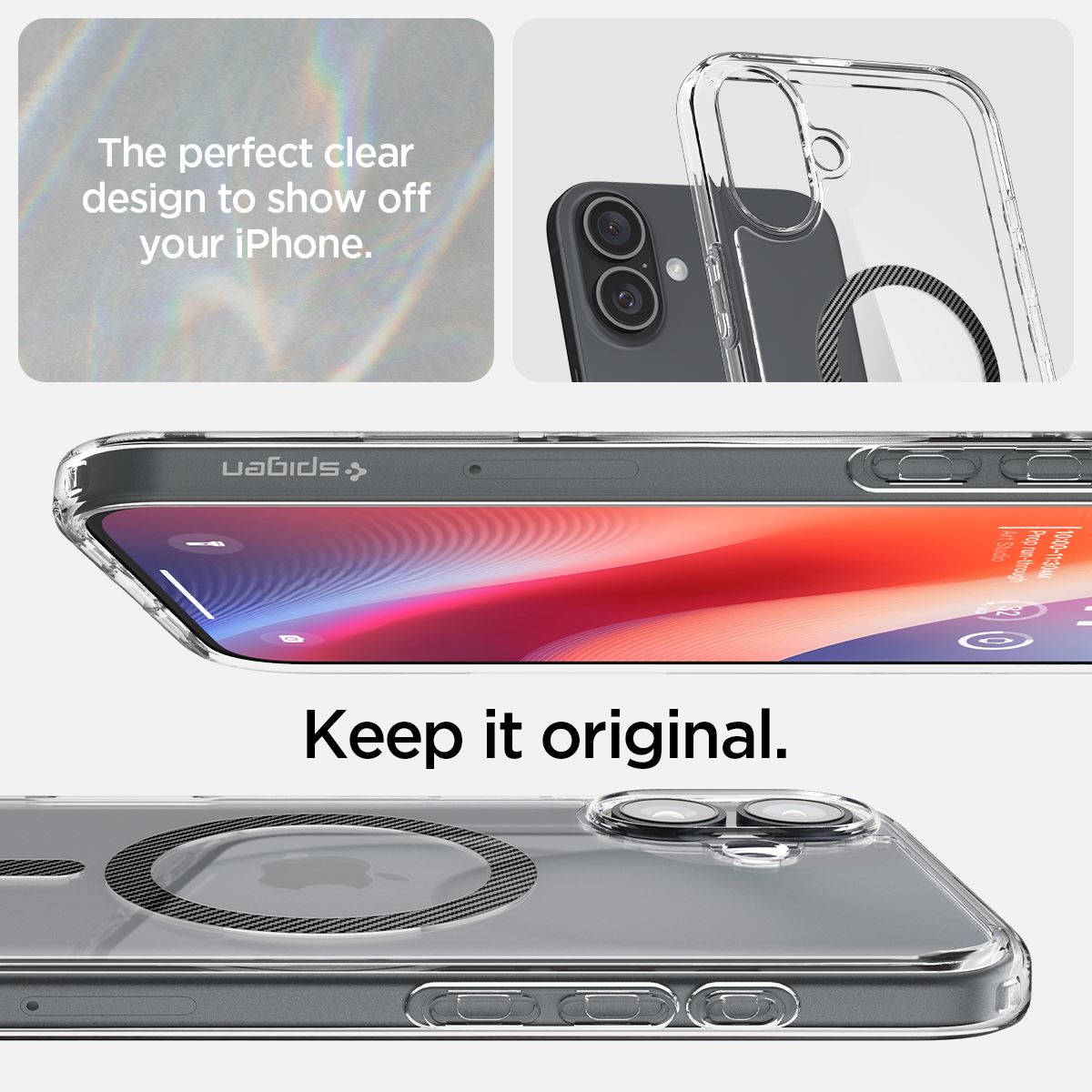 Spigen Ultra Hybrid MagSafe, carbon fiber - iPhone 16 Plus (9)