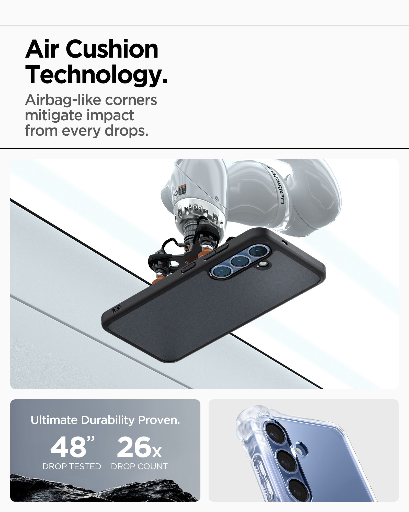 Spigen Ultra Hybrid, frost black - Samsung Galaxy S25+ (14)
