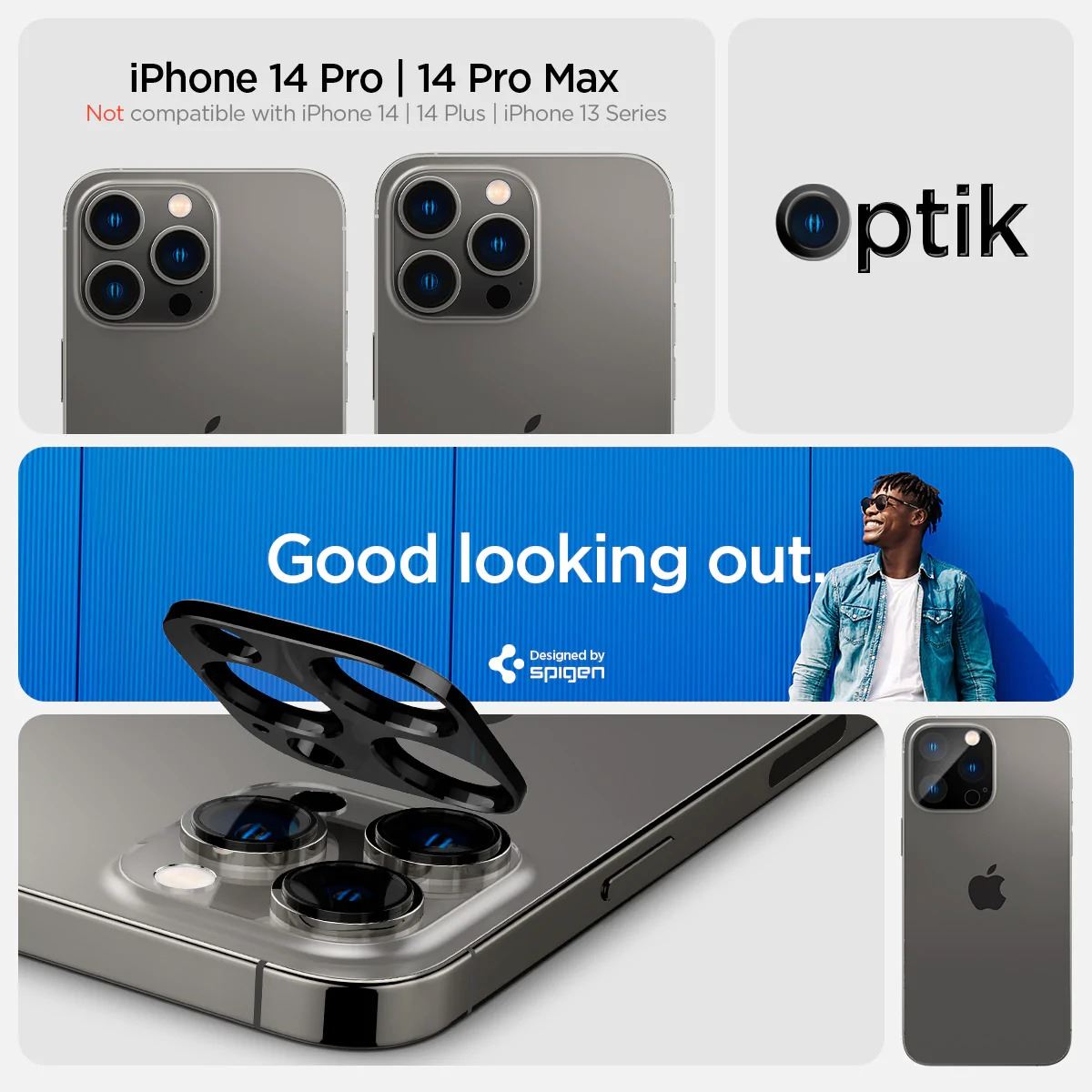 Spigen Glass tR Optik 2 Pack, black - iPhone 16/15/14 Pro / 16/15/14 Pro Max (10)