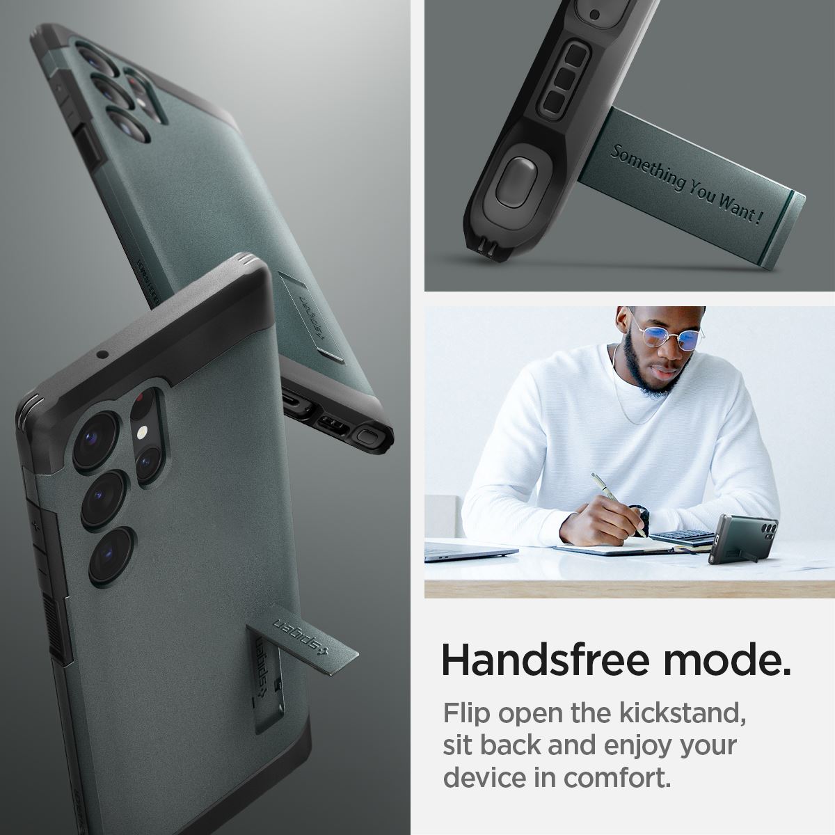 Spigen Tough Armor, green - Samsung Galaxy S23 Ultra (16)