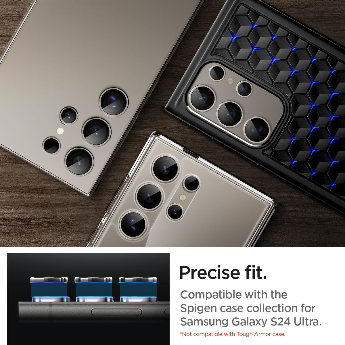 Spigen Glass tR EZ Fit Optik Pro 2 Pack, gray - Samsung Galaxy S24 Ultra (13)