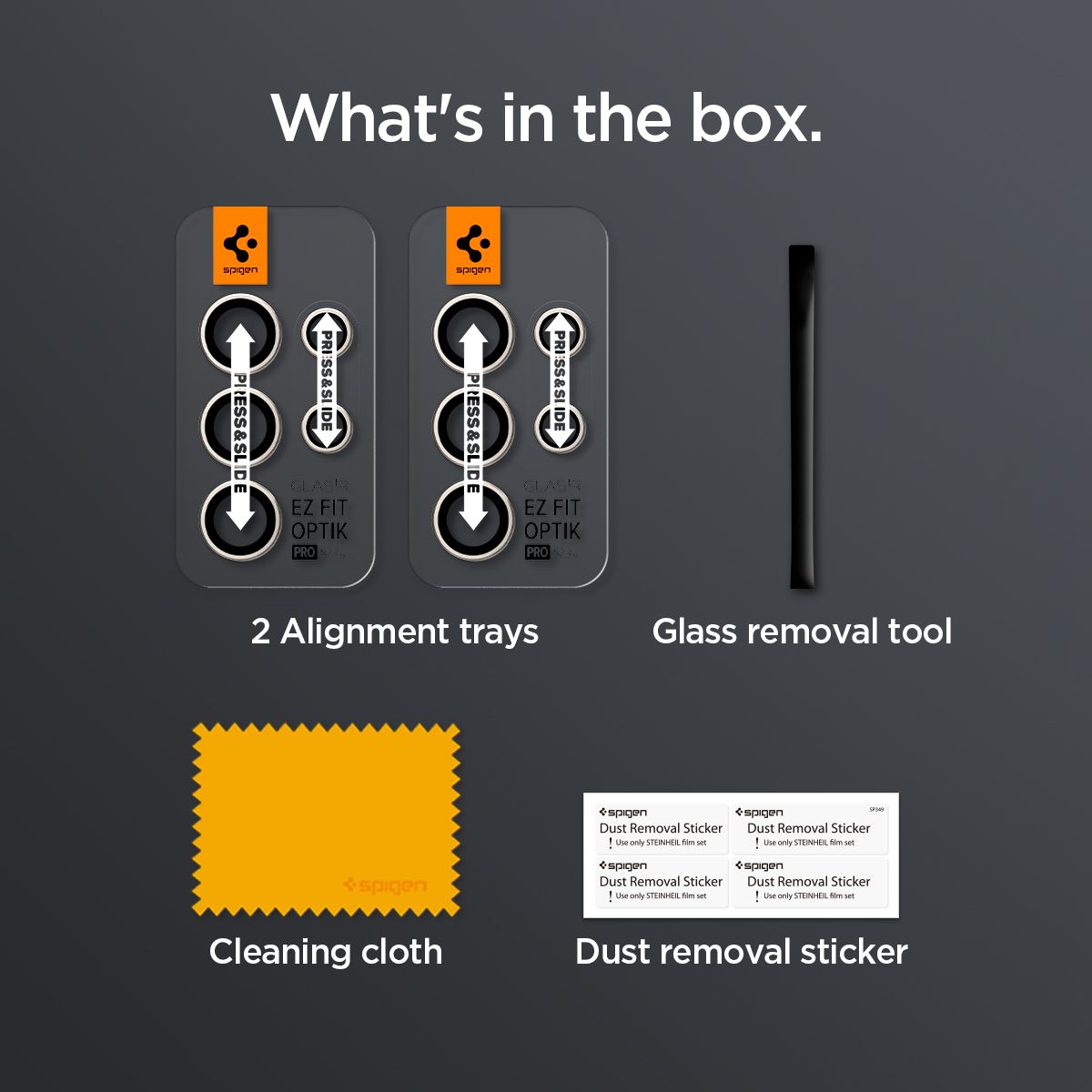Spigen Glass tR EZ Fit Optik Pro 2 Pack, gray - Samsung Galaxy S24 Ultra (14)