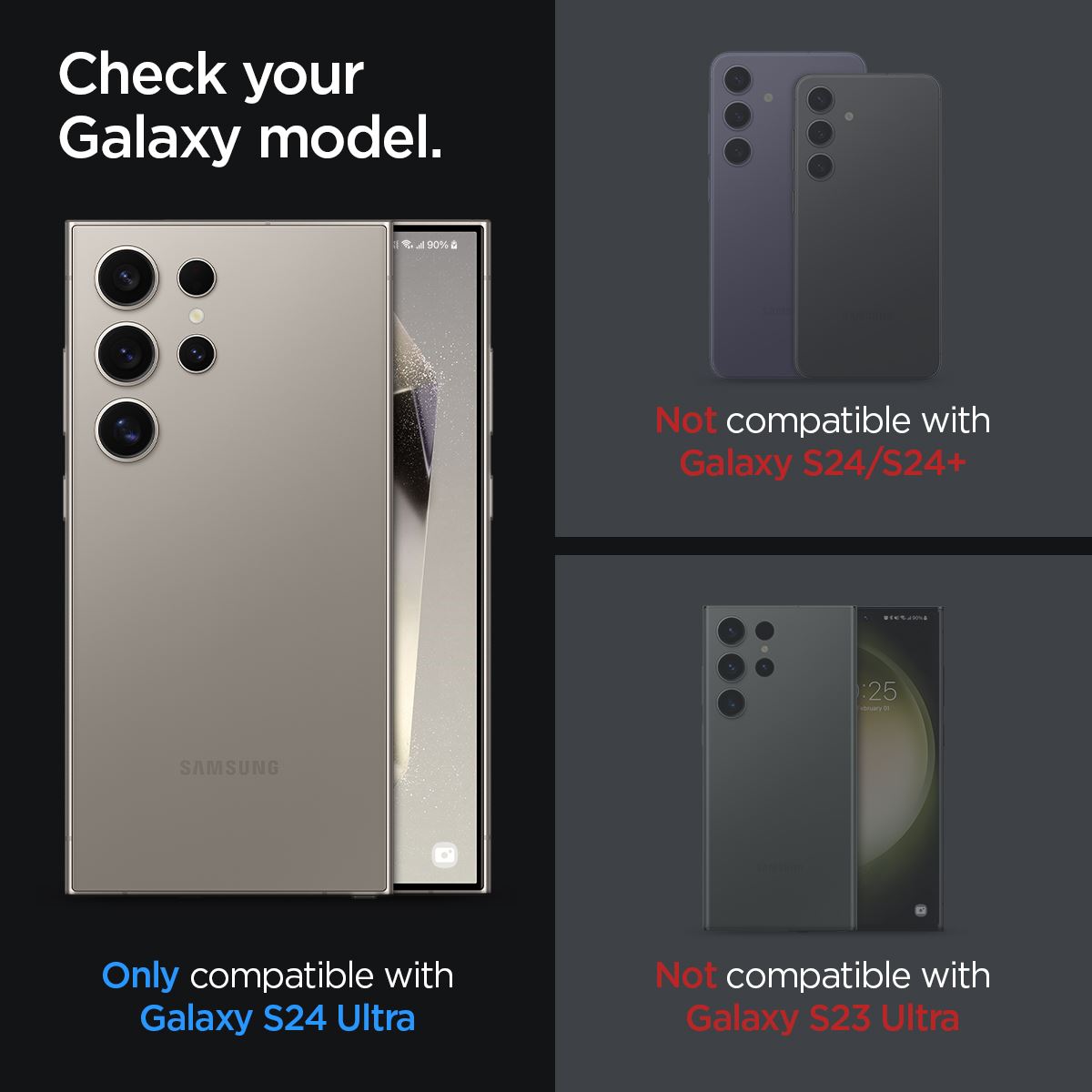 Spigen Glass tR EZ Fit Optik Pro 2 Pack, gray - Samsung Galaxy S24 Ultra (9)