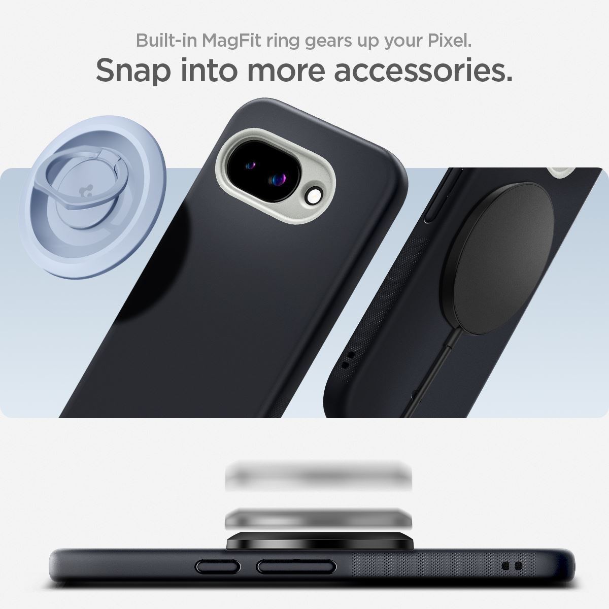 Spigen Nano Pop MagSafe, black sesame - Google Pixel 9a (12)