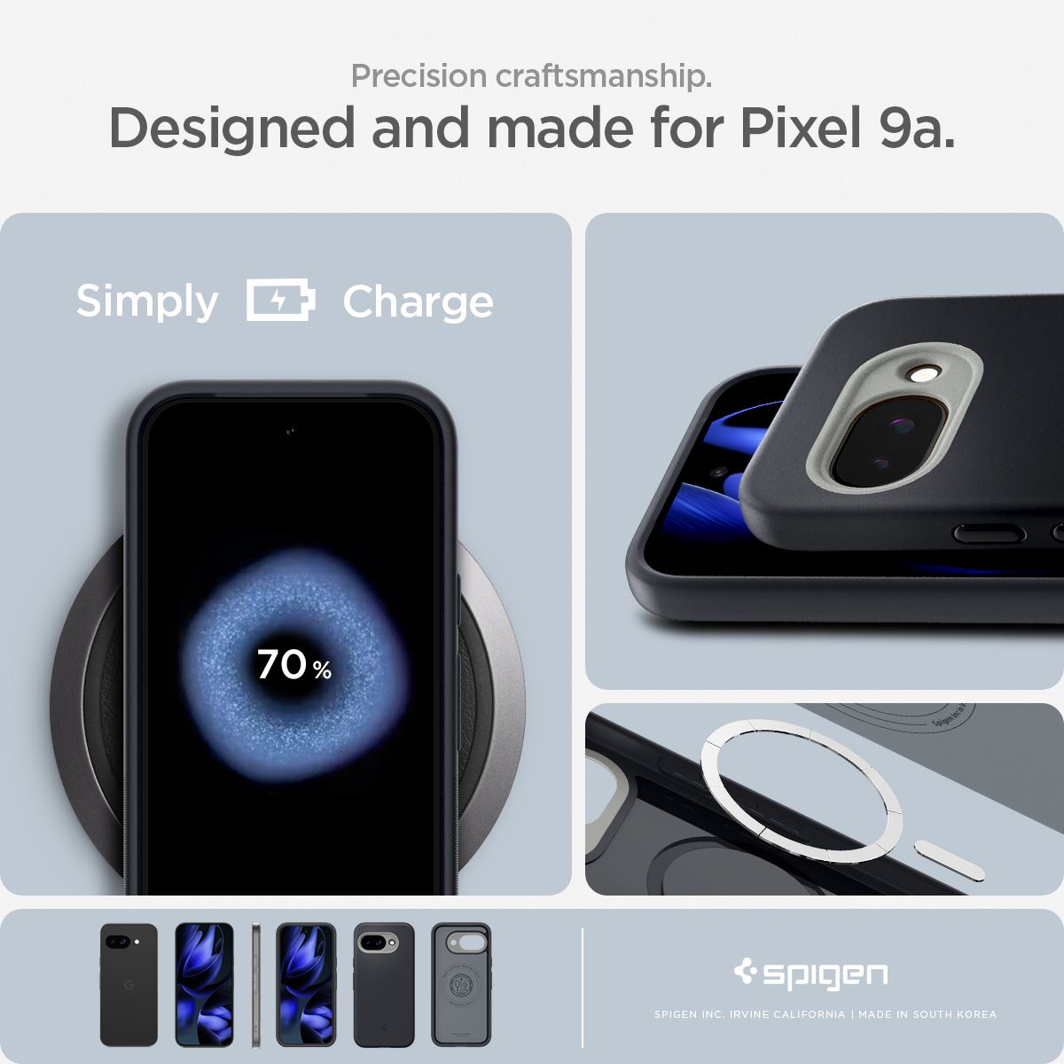 Spigen Nano Pop MagSafe, black sesame - Google Pixel 9a (15)