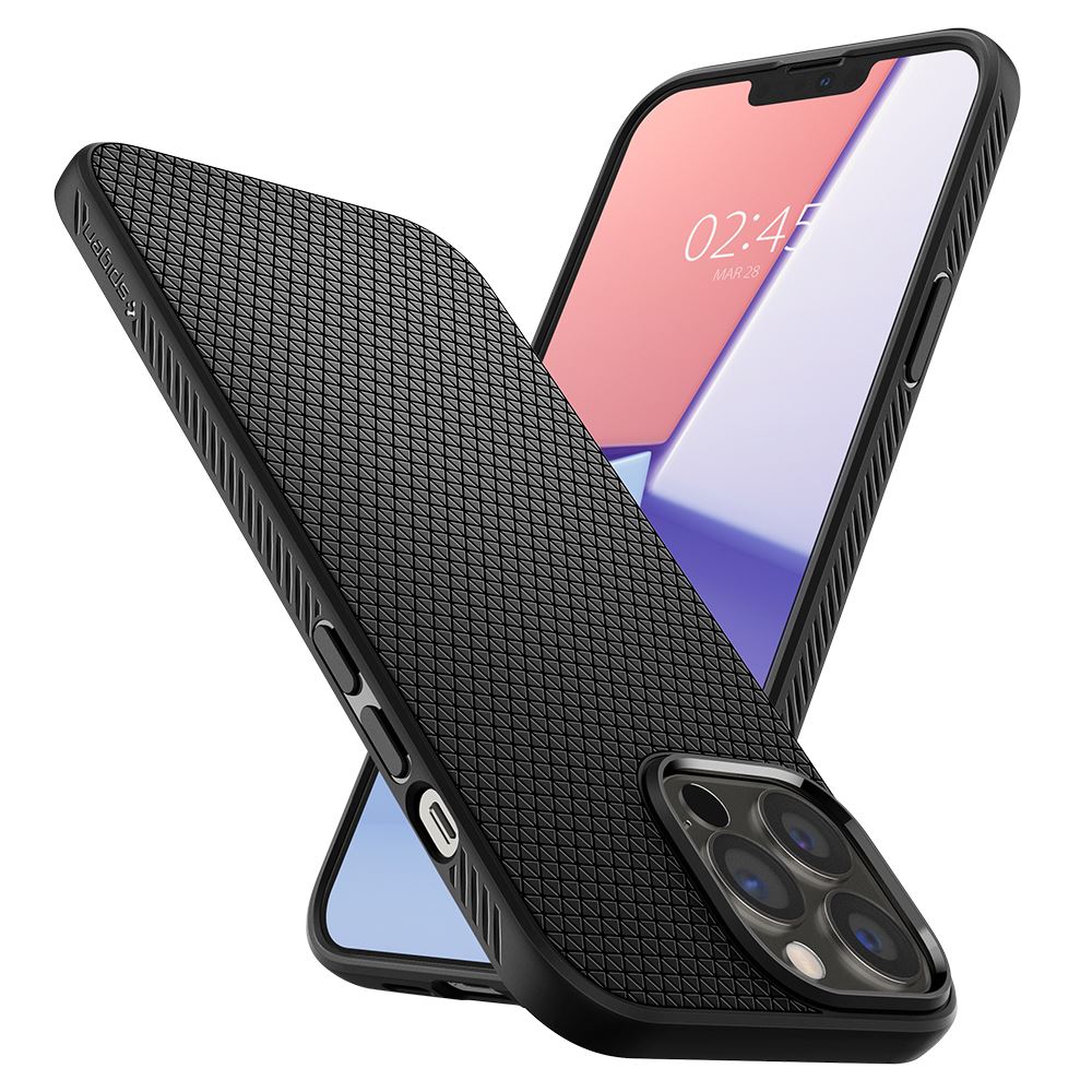 Spigen Liquid Air, matte black - iPhone 13 Pro Max (6)