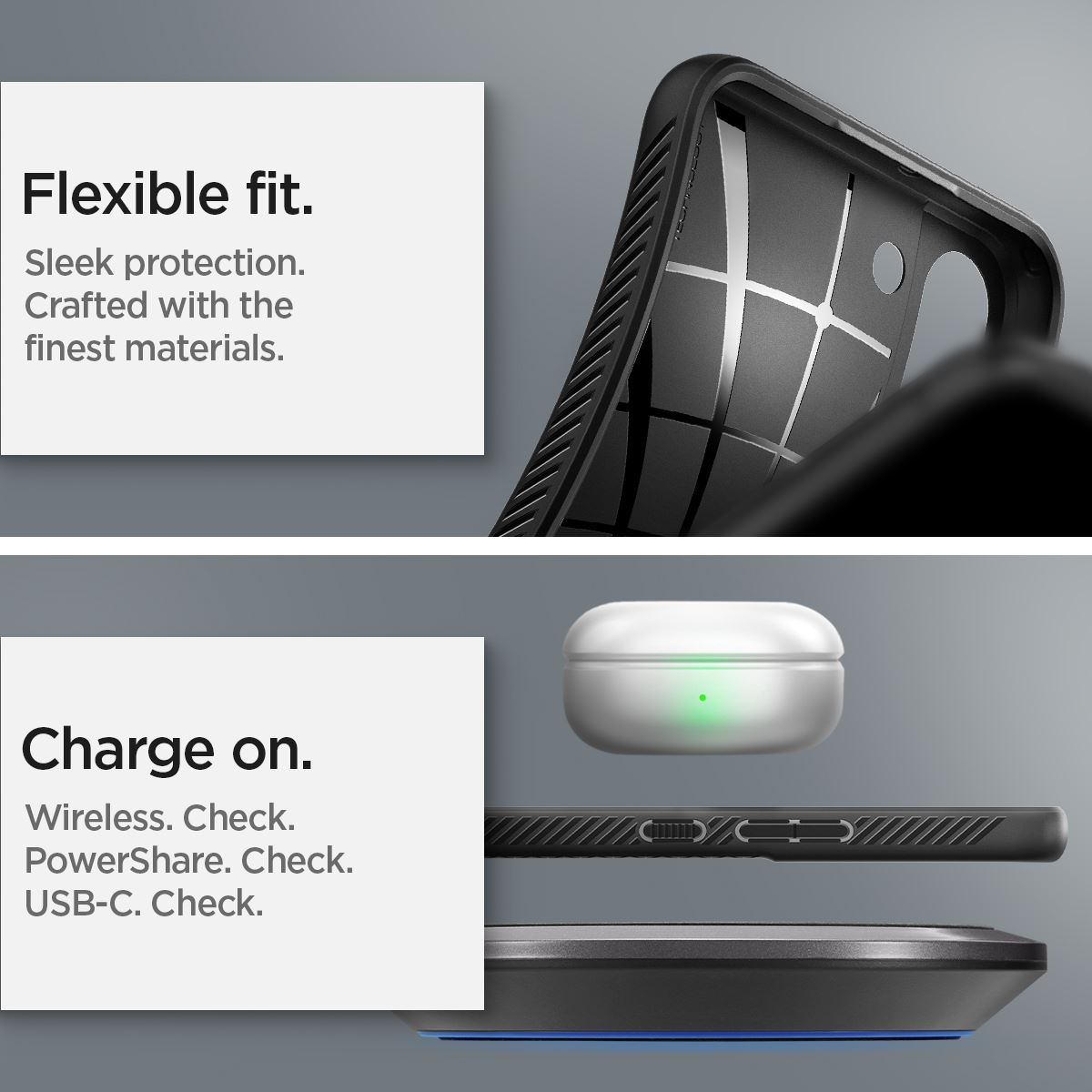 Spigen Liquid Air, matte black - Samsung Galaxy S22+ (14)
