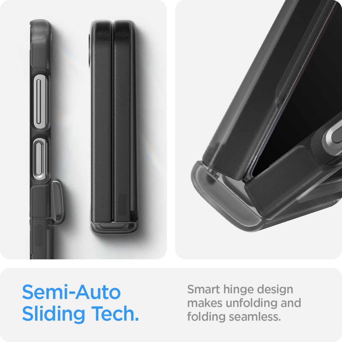 Spigen Ultra Hybrid Pro, frost gray - Samsung Galaxy Z Flip6/7 FE (10)