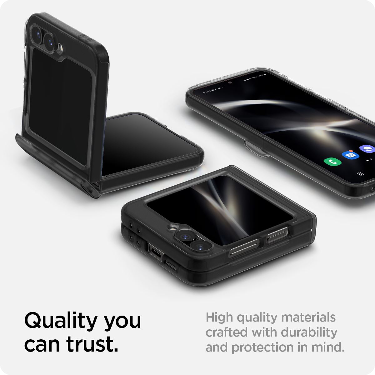 Spigen Ultra Hybrid Pro, frost gray - Samsung Galaxy Z Flip6/7 FE (12)