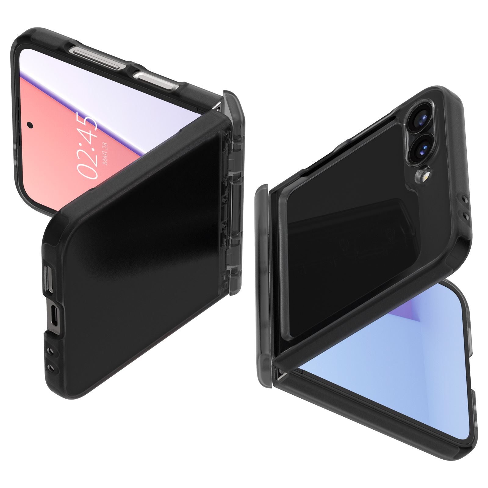 Spigen Ultra Hybrid Pro, frost gray - Samsung Galaxy Z Flip6/7 FE (5)