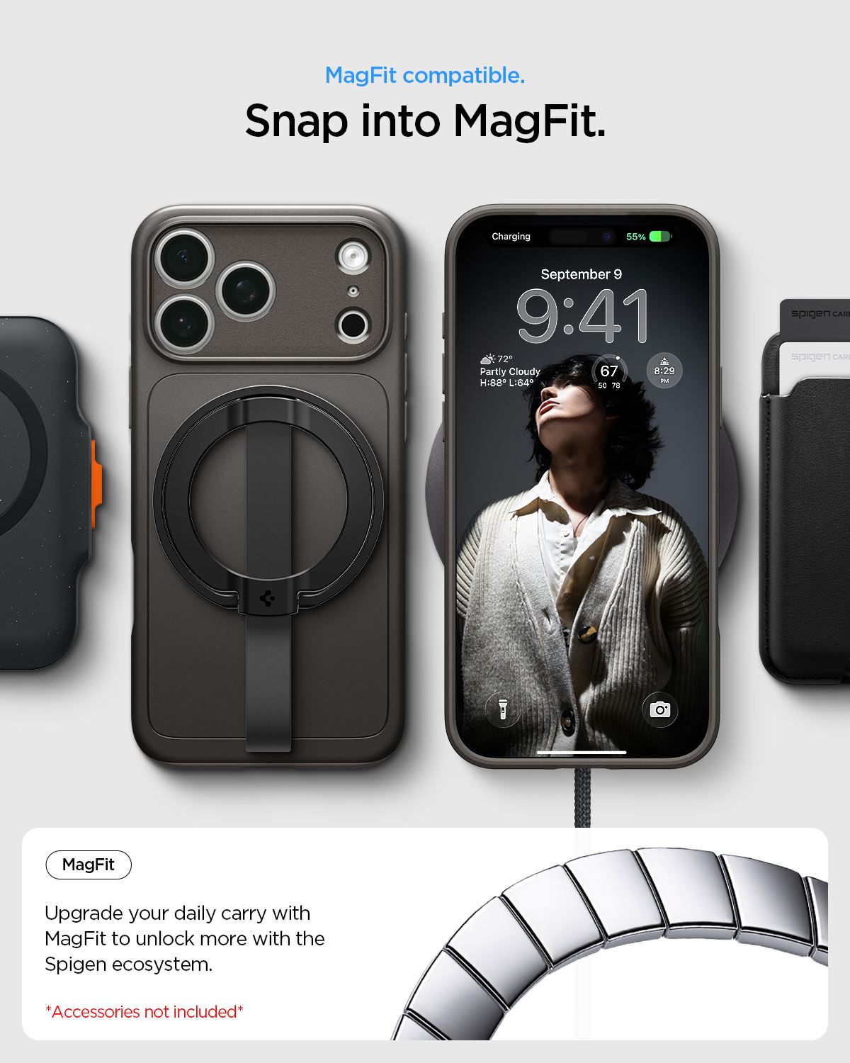 Spigen Thin Fit MagSafe, gunmetal - iPhone 18 Pro/17 Pro (22)