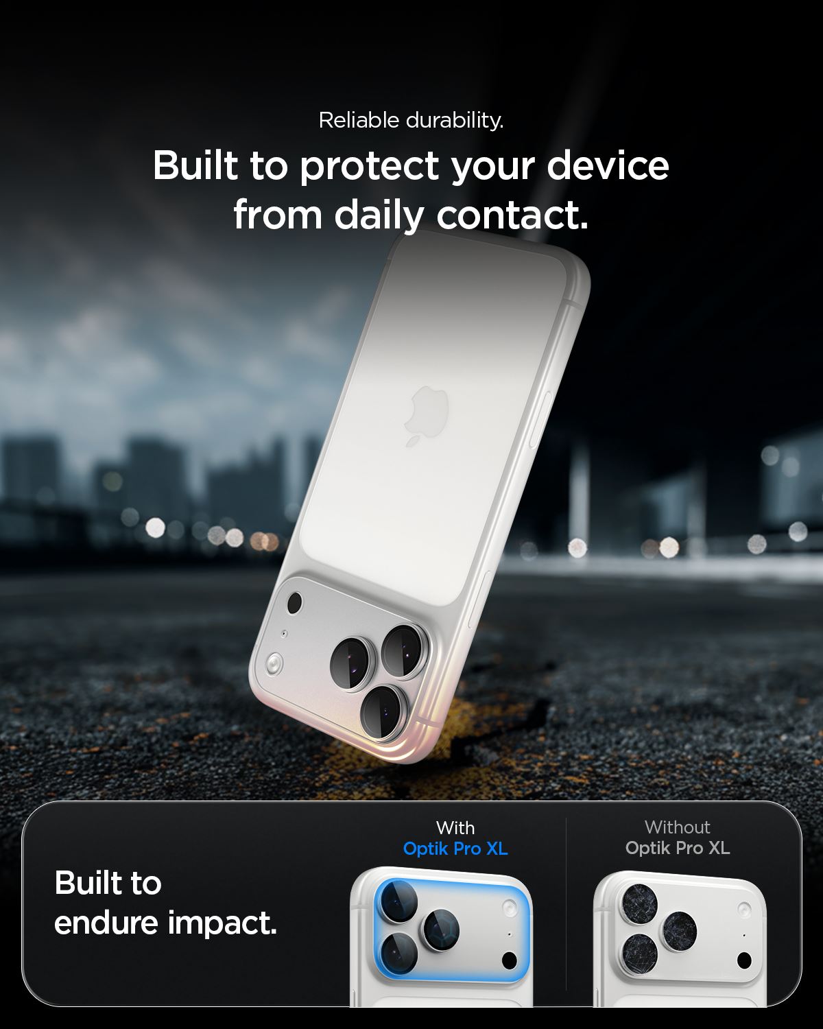 Spigen Glass tR EZ Fit Optik Pro XL 1 Pack, silver - iPhone 18 Pro Max (16)