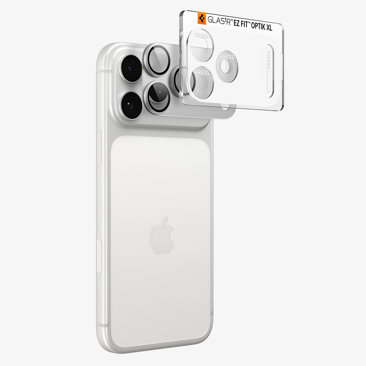 Spigen Glass tR EZ Fit Optik Pro XL 1 Pack, silver - iPhone 18 Pro Max (2)