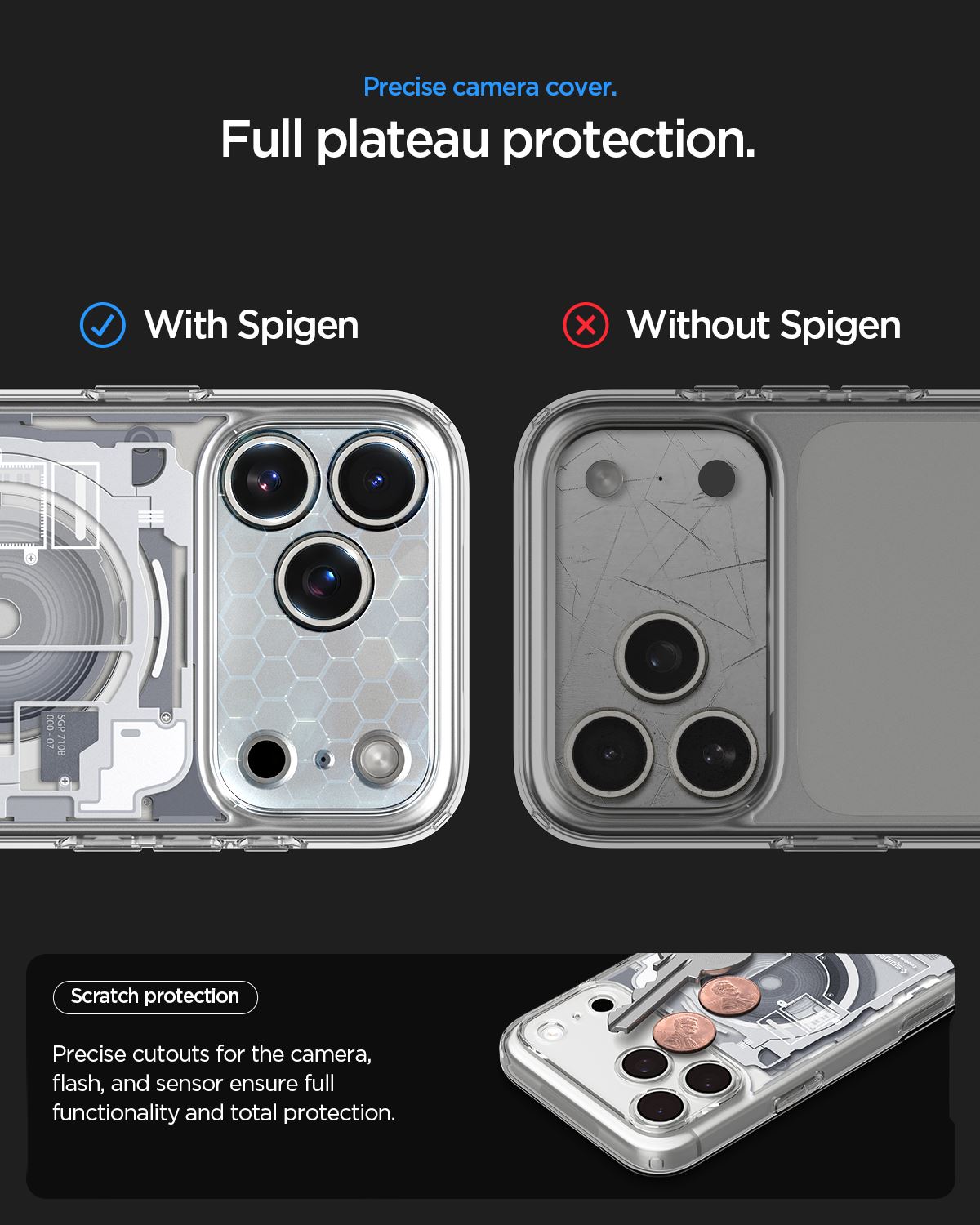 Spigen Ultra Hybrid MagSafe, zero one white - iPhone 18 Pro/17 Pro (16)