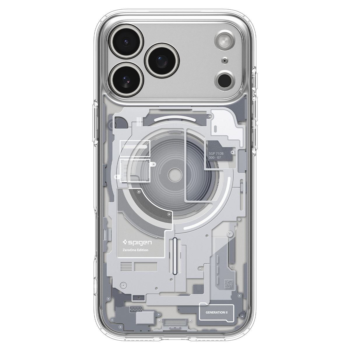 Spigen Ultra Hybrid MagSafe, zero one white - iPhone 18 Pro/17 Pro (4)