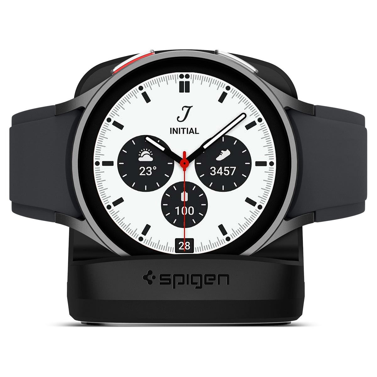 Spigen Night Stand S353, black - Samsung Galaxy Watch 6/6 Classic/5/5 Pro (2)