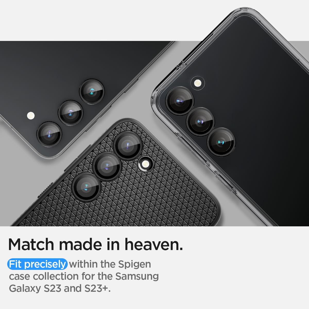 Spigen Glass EZ Fit Optik Pro 2 Pack, black - Samsung Galaxy S23/Galaxy S23+/Galaxy S24 (14)