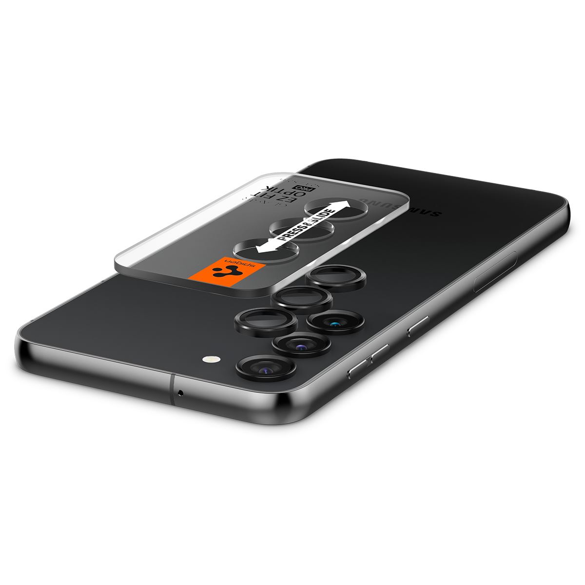 Spigen Glass EZ Fit Optik Pro 2 Pack, black - Samsung Galaxy S23/Galaxy S23+/Galaxy S24 (7)