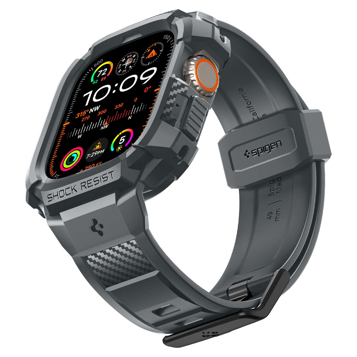 Spigen Rugged Armor Pro, dark gray - Apple Watch Ultra 3/2/1 (11)