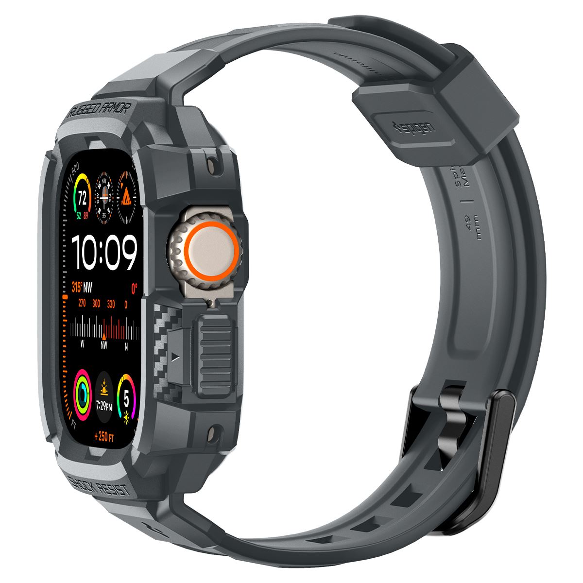 Spigen Rugged Armor Pro, dark gray - Apple Watch Ultra 3/2/1 (14)