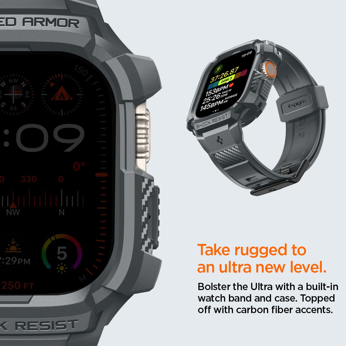 Spigen Rugged Armor Pro, dark gray - Apple Watch Ultra 3/2/1 (16)