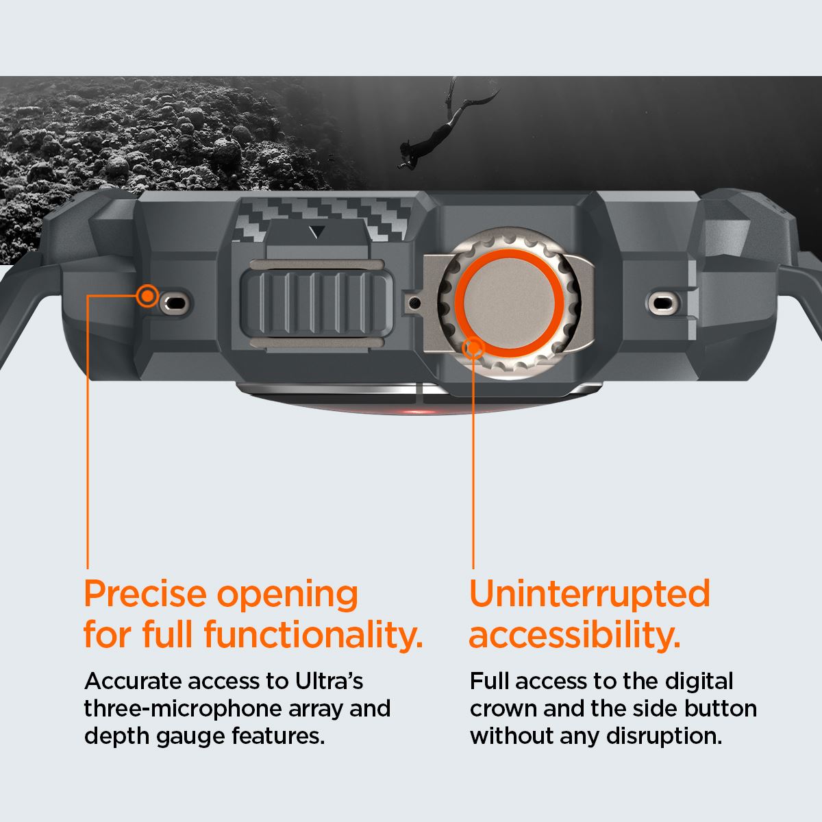 Spigen Rugged Armor Pro, dark gray - Apple Watch Ultra 3/2/1 (19)