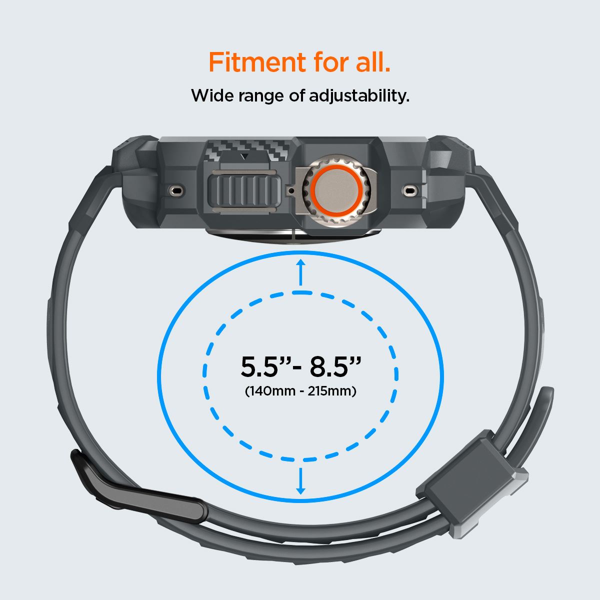 Spigen Rugged Armor Pro, dark gray - Apple Watch Ultra 3/2/1 (21)