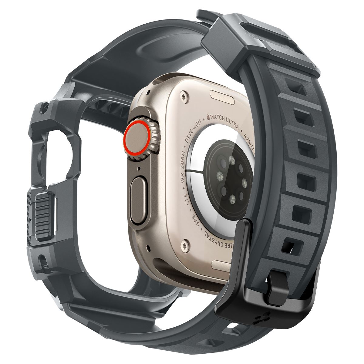 Spigen Rugged Armor Pro, dark gray - Apple Watch Ultra 3/2/1 (4)