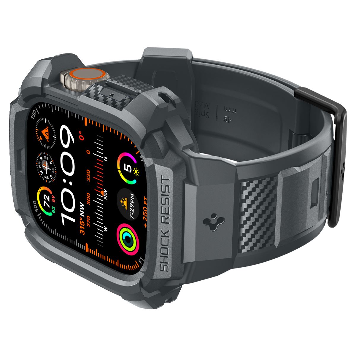Spigen Rugged Armor Pro, dark gray - Apple Watch Ultra 3/2/1 (8)
