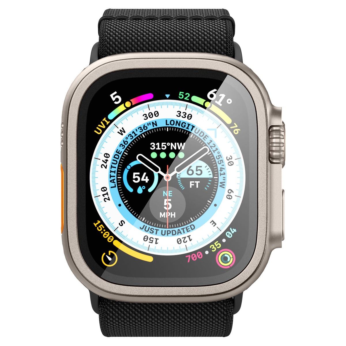 Spigen Glass tR Slim Pro 1 Pack, titanium - Apple Watch Ultra 2/Ultra 49mm (5)