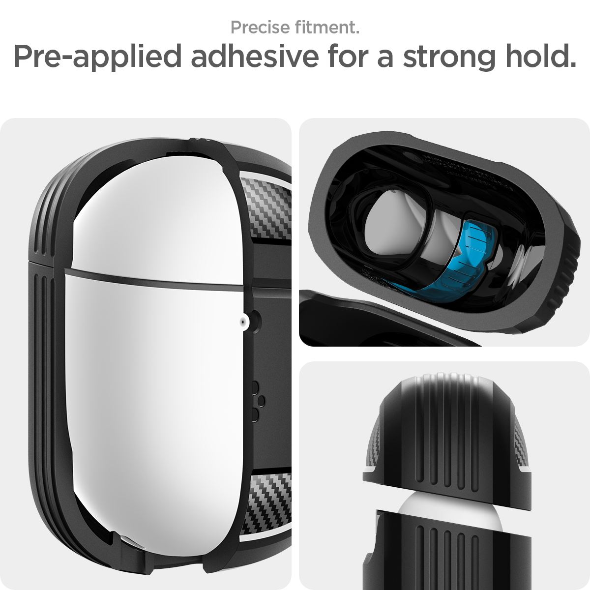 Spigen Rugged Armor, matte black - Google Pixel Buds Pro 2/Pro (15)