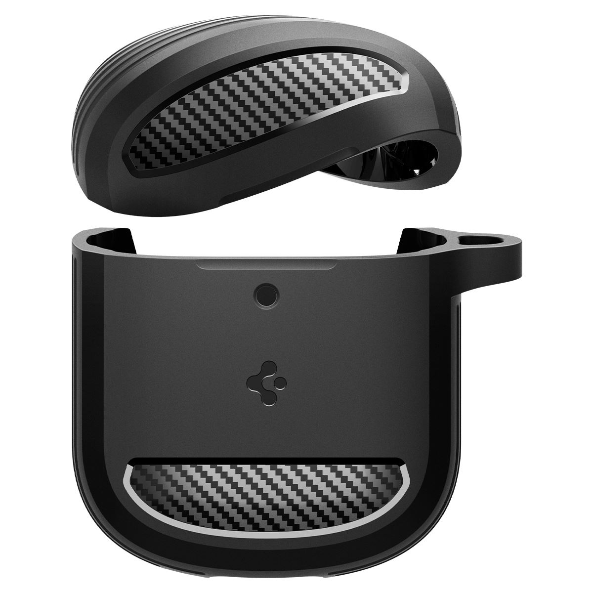 Spigen Rugged Armor, matte black - Google Pixel Buds Pro 2/Pro (4)