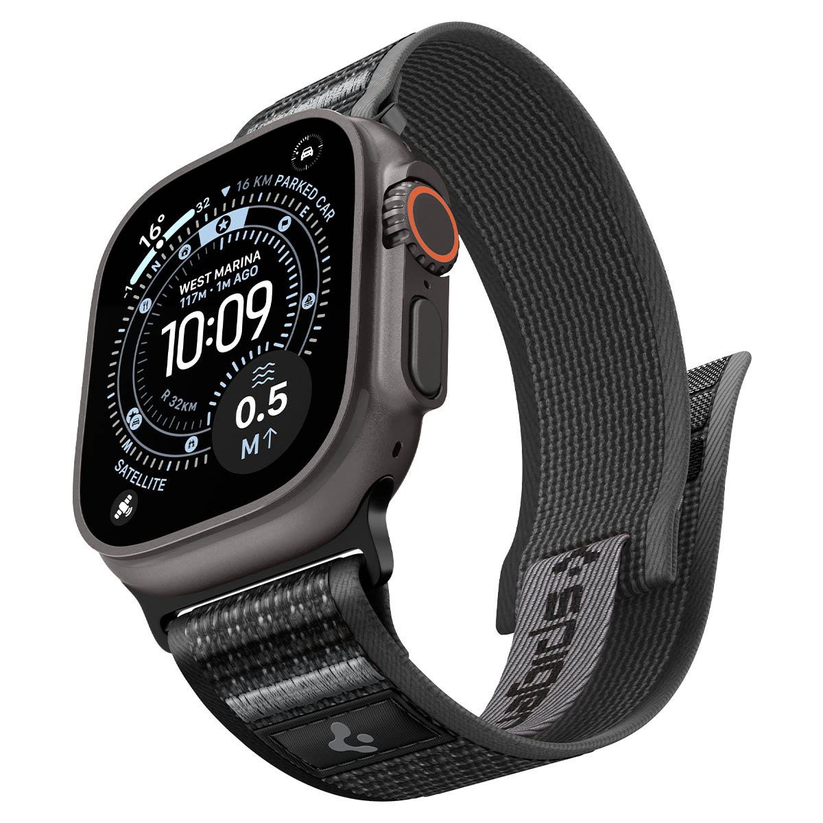 Spigen Athlex Air 2 Active Band, black gray - Apple Watch 49mm/46mm/45mm/44mm (4)