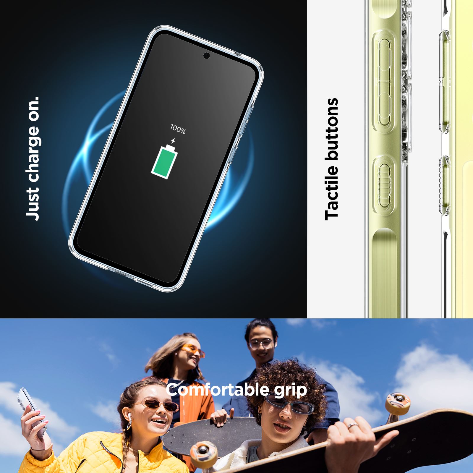 Spigen Ultra Hybrid, crystal clear - Samsung Galaxy A55 (14)