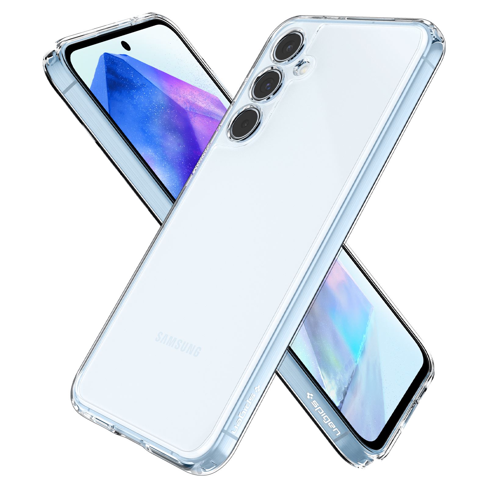 Spigen Ultra Hybrid, crystal clear - Samsung Galaxy A55 (7)