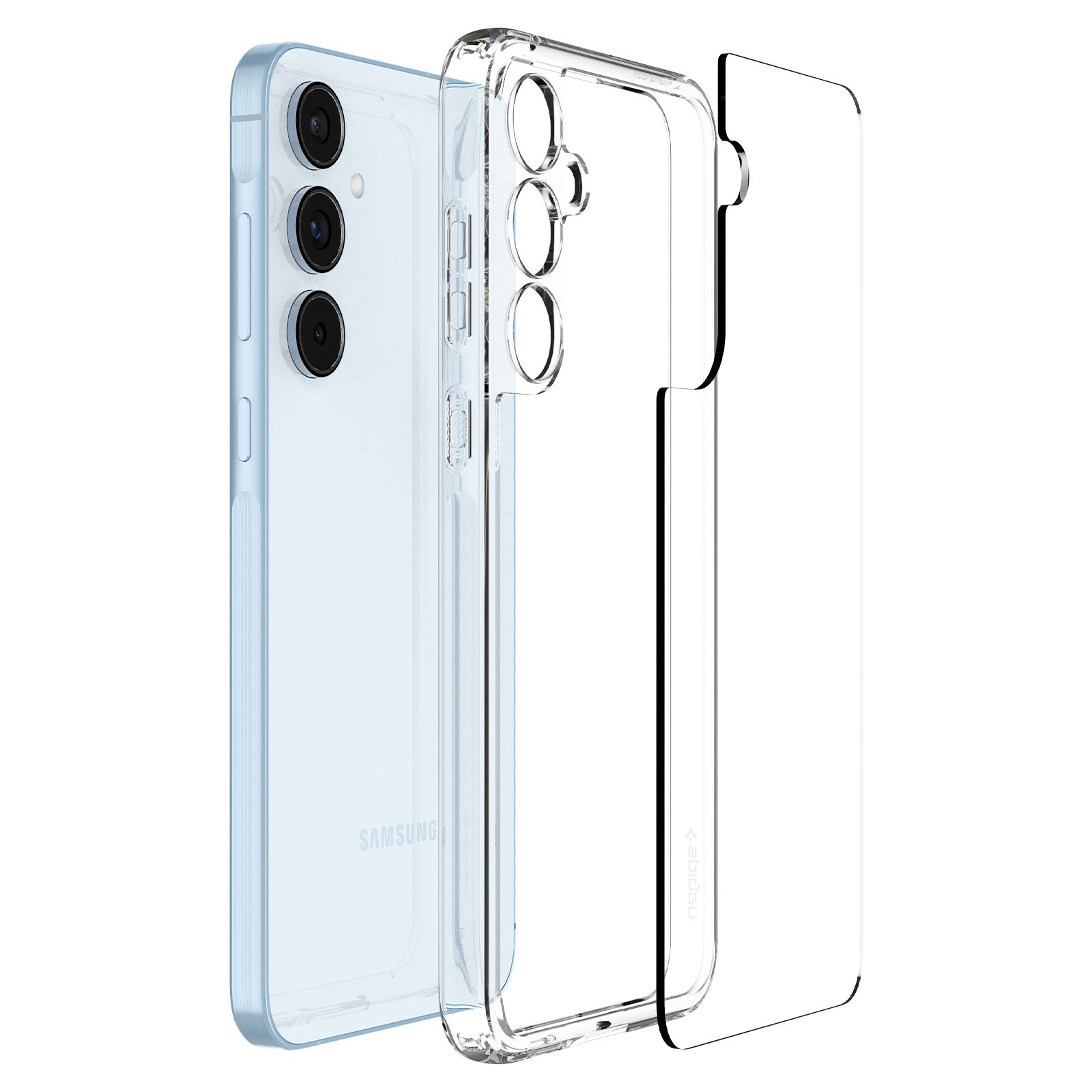 Spigen Ultra Hybrid, crystal clear - Samsung Galaxy A55 (8)