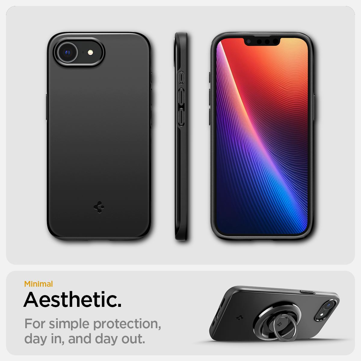 Spigen Thin Fit MagSafe, black - iPhone 16e (14)