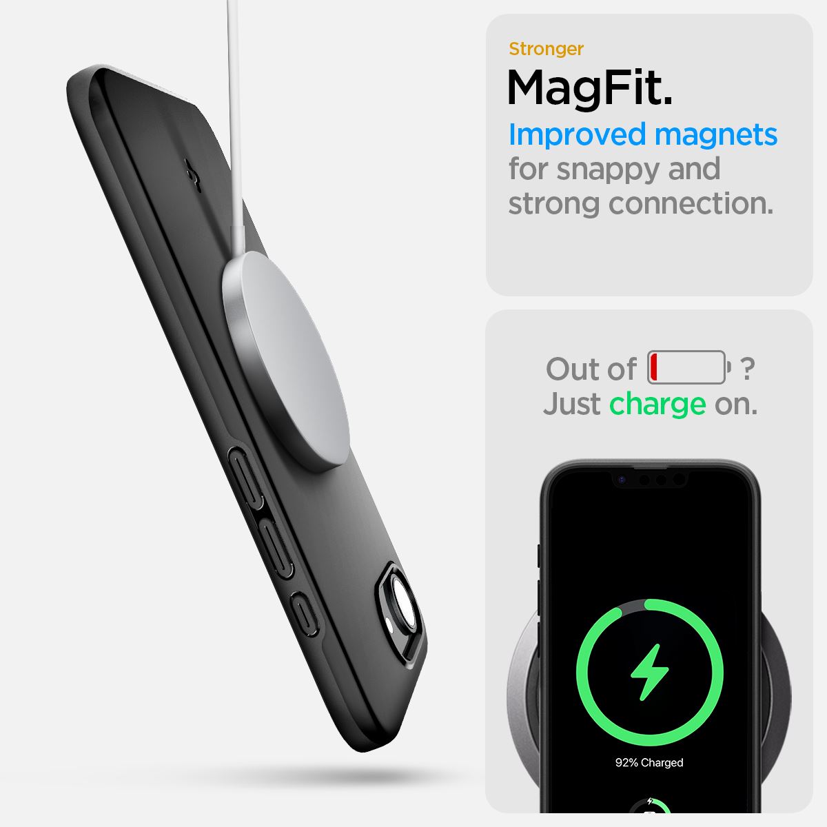 Spigen Thin Fit MagSafe, black - iPhone 16e (15)