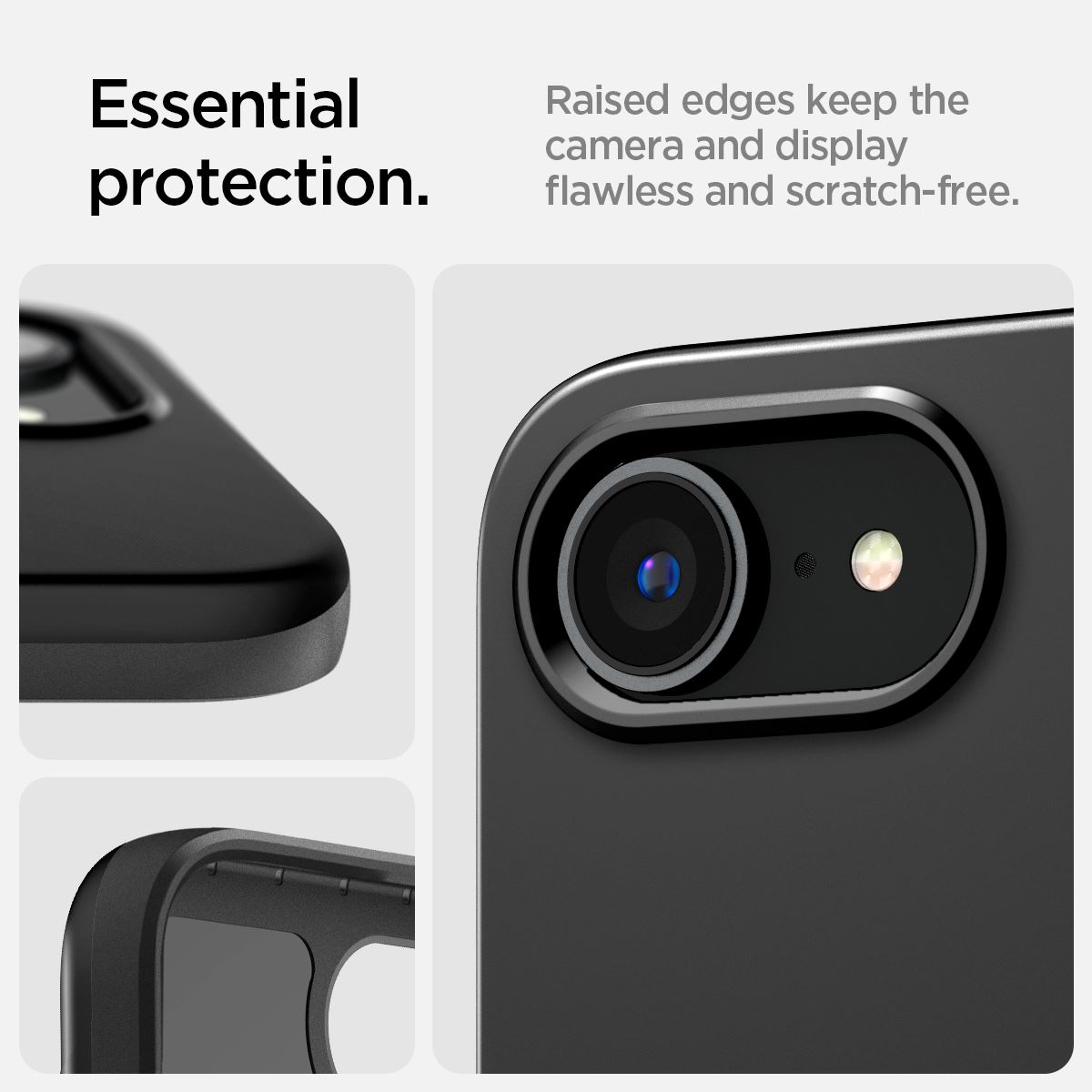 Spigen Thin Fit MagSafe, black - iPhone 16e (17)