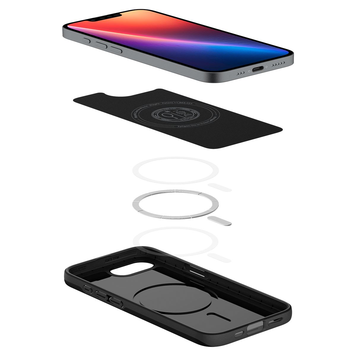 Spigen Thin Fit MagSafe, black - iPhone 16e (8)