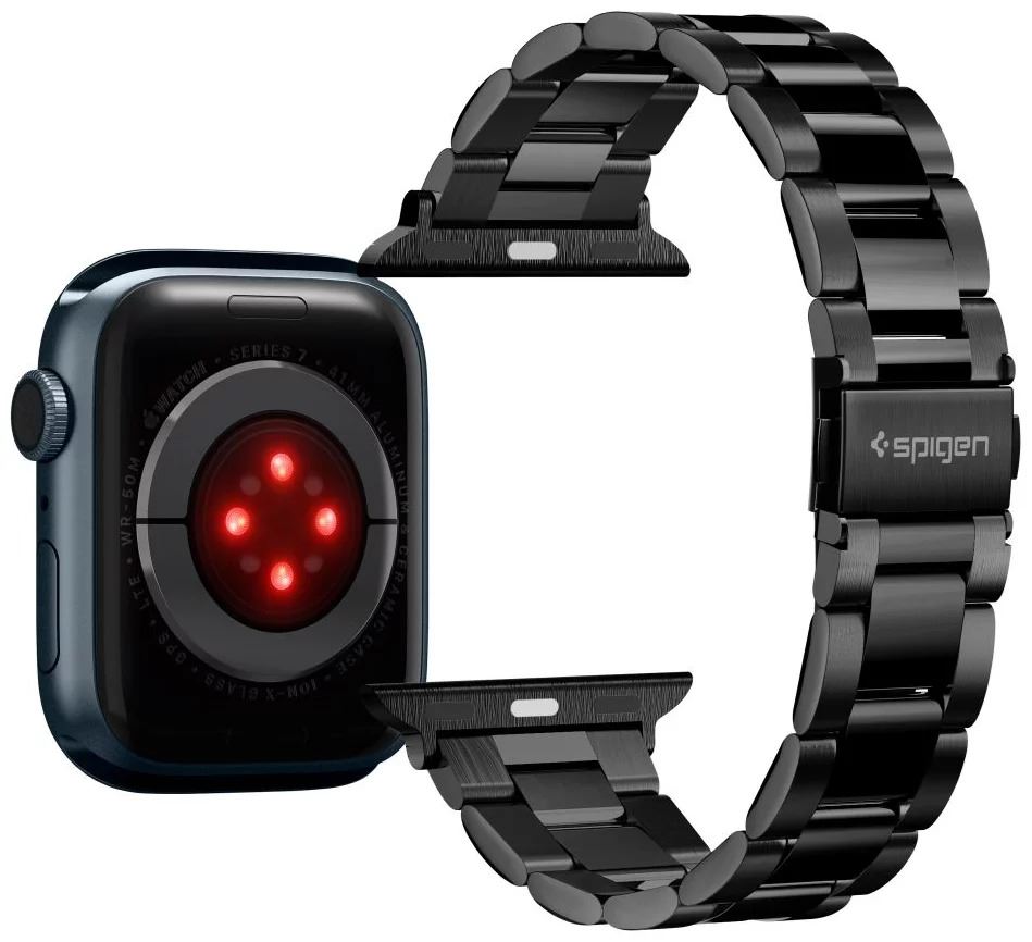 Spigen Modern Fit Watch Band, black - Apple Watch 42mm/41mm/40mm/38mm (5)