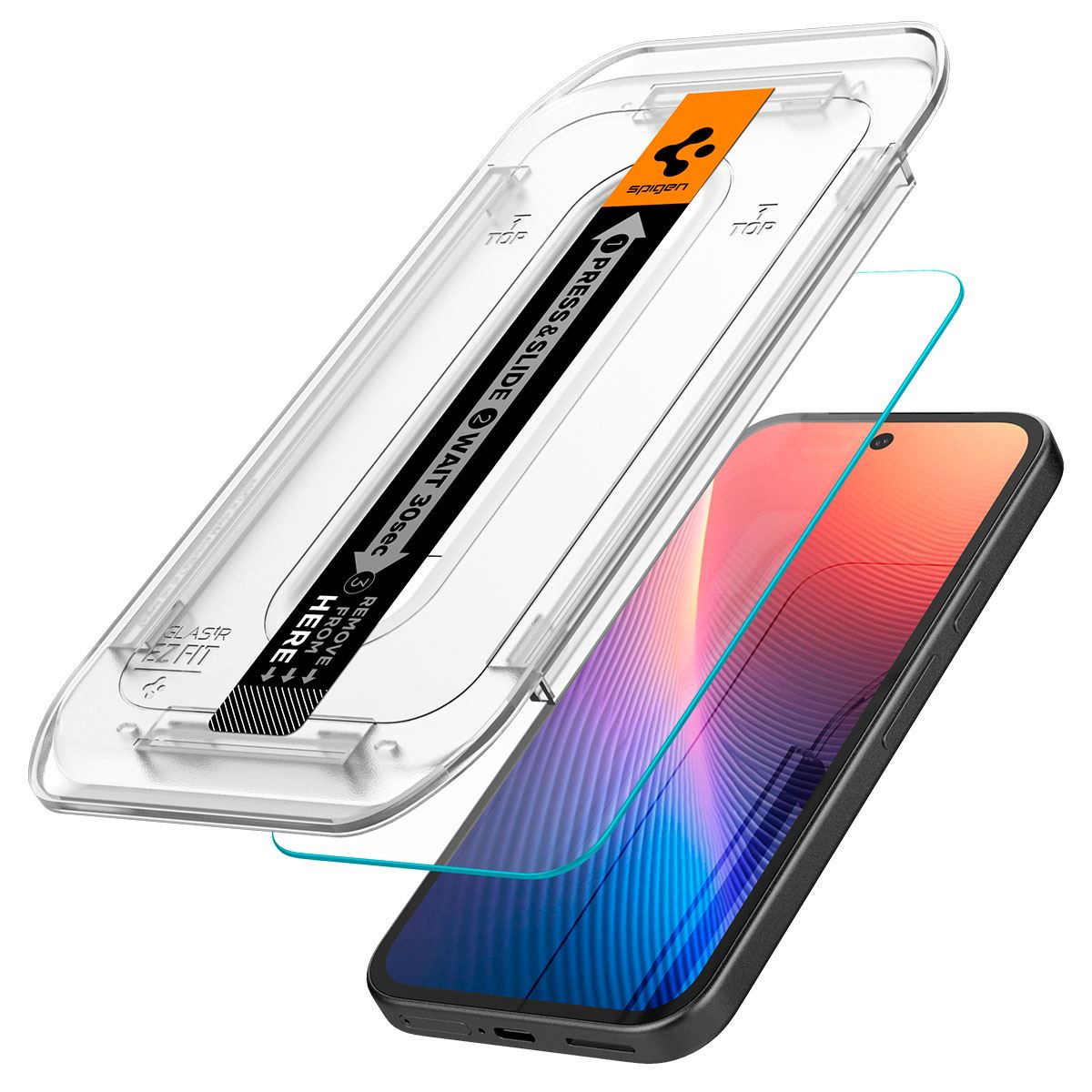 Spigen Glass tR EZ Fit 2 Pack, transparency - Google Pixel 9a (2)
