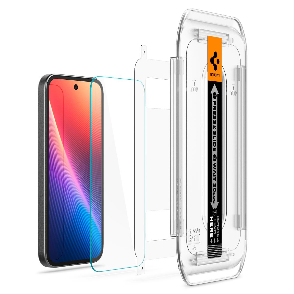 Spigen Glass tR EZ Fit 2 Pack, transparency - Google Pixel 9a (7)