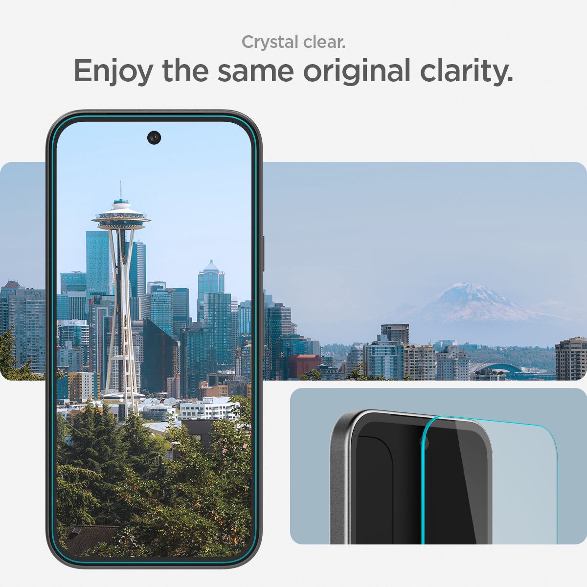 Spigen Glass tR EZ Fit 2 Pack, transparency - Google Pixel 9a (9)