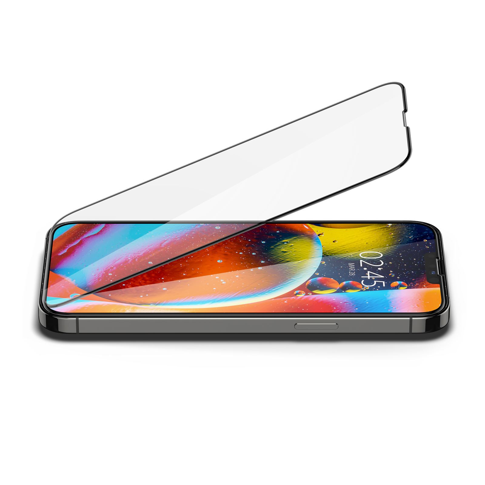 Spigen tR Slim HD 1 Pack, FC black - iPhone 16e/14/13/13 Pro (2)