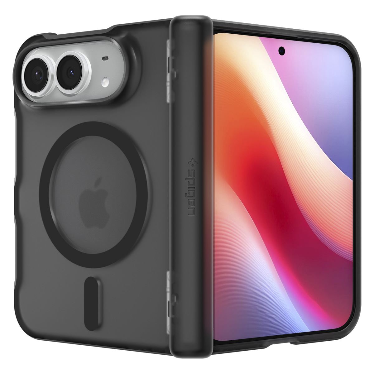 Spigen Ultra Hybrid Pro MagSafe, frost black - iPhone Duo (5)