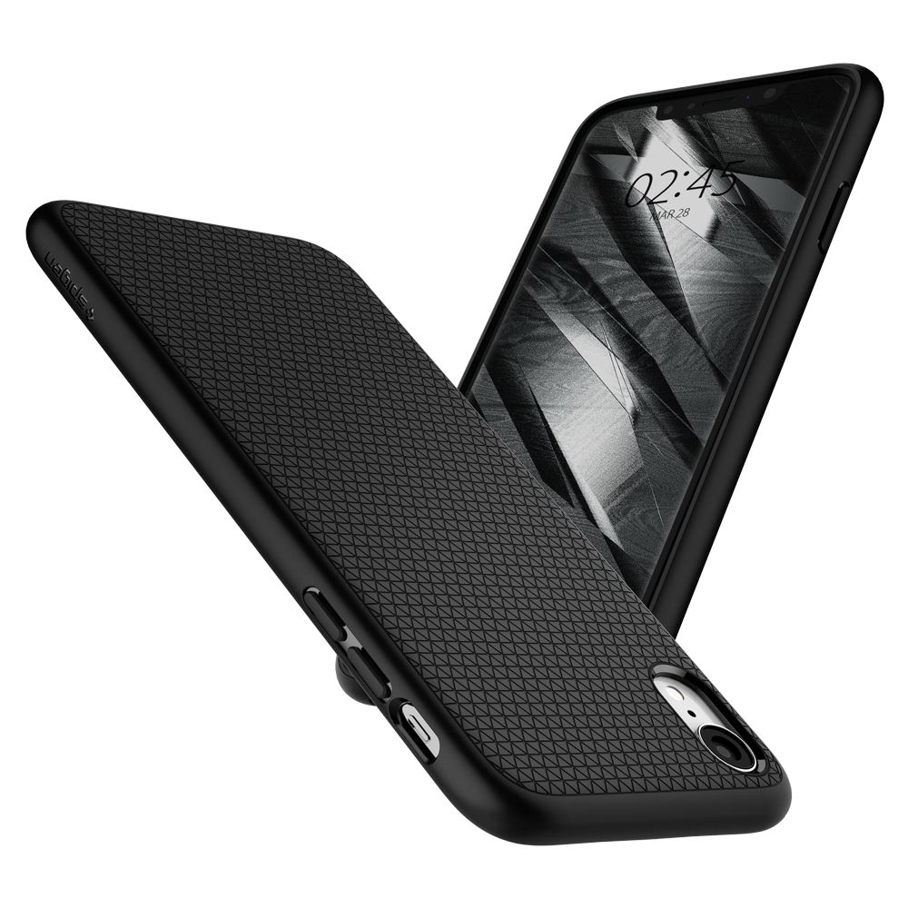 Spigen Liquid Air, black - iPhone XR (3)