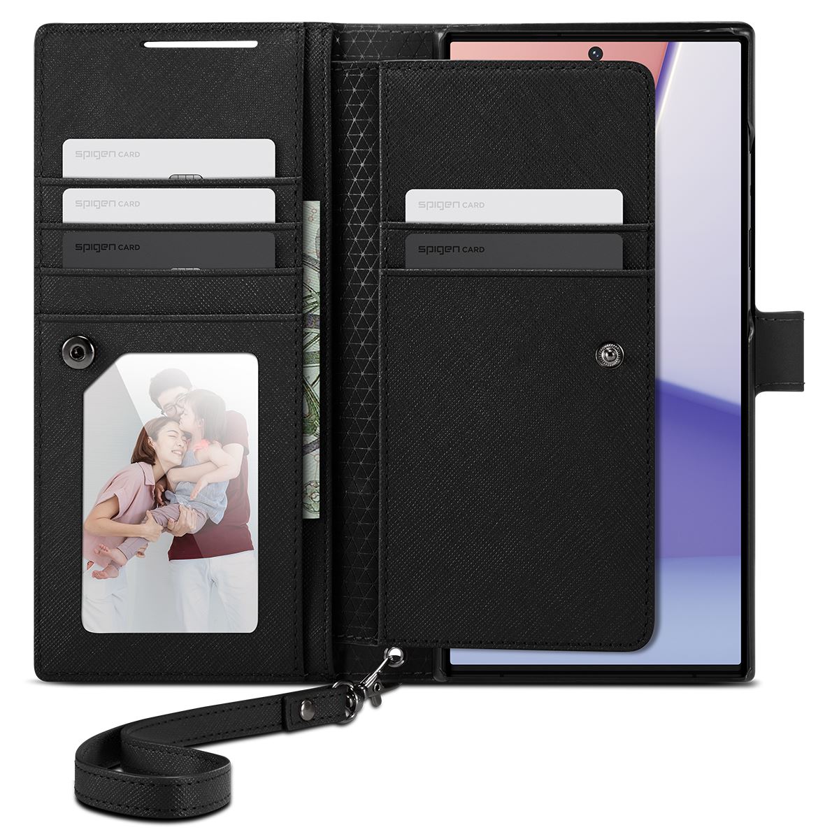 Spigen Wallet S Plus, black - Samsung Galaxy S23 Ultra (2)