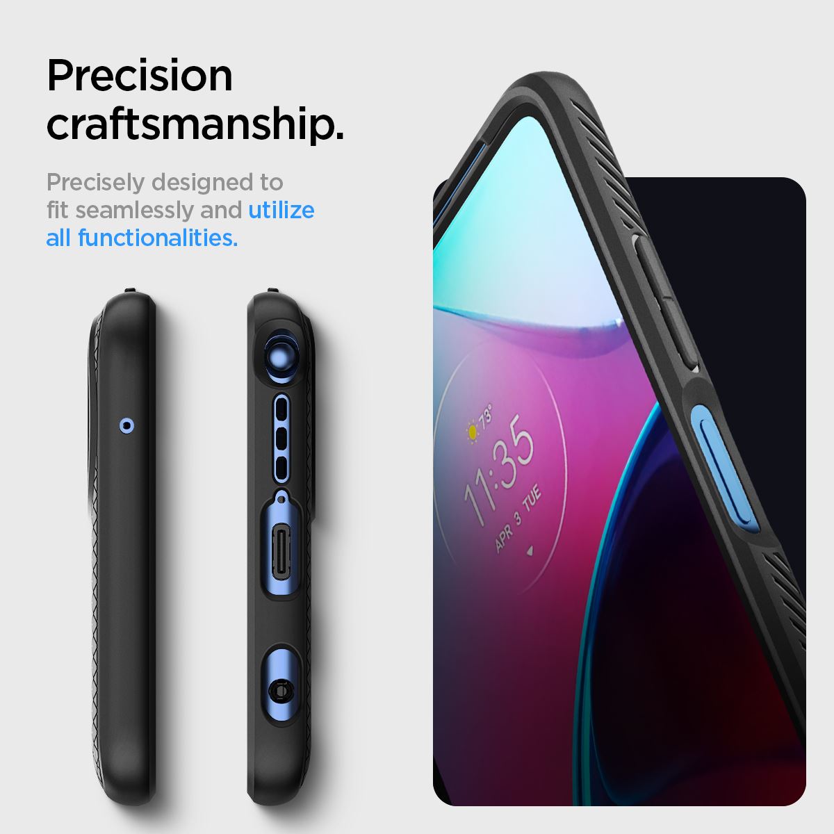 Spigen Liquid Air, black - Motorola Moto G Stylus 2022 (13)