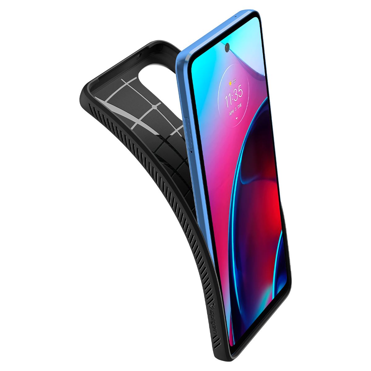Spigen Liquid Air, black - Motorola Moto G Stylus 2022 (7)